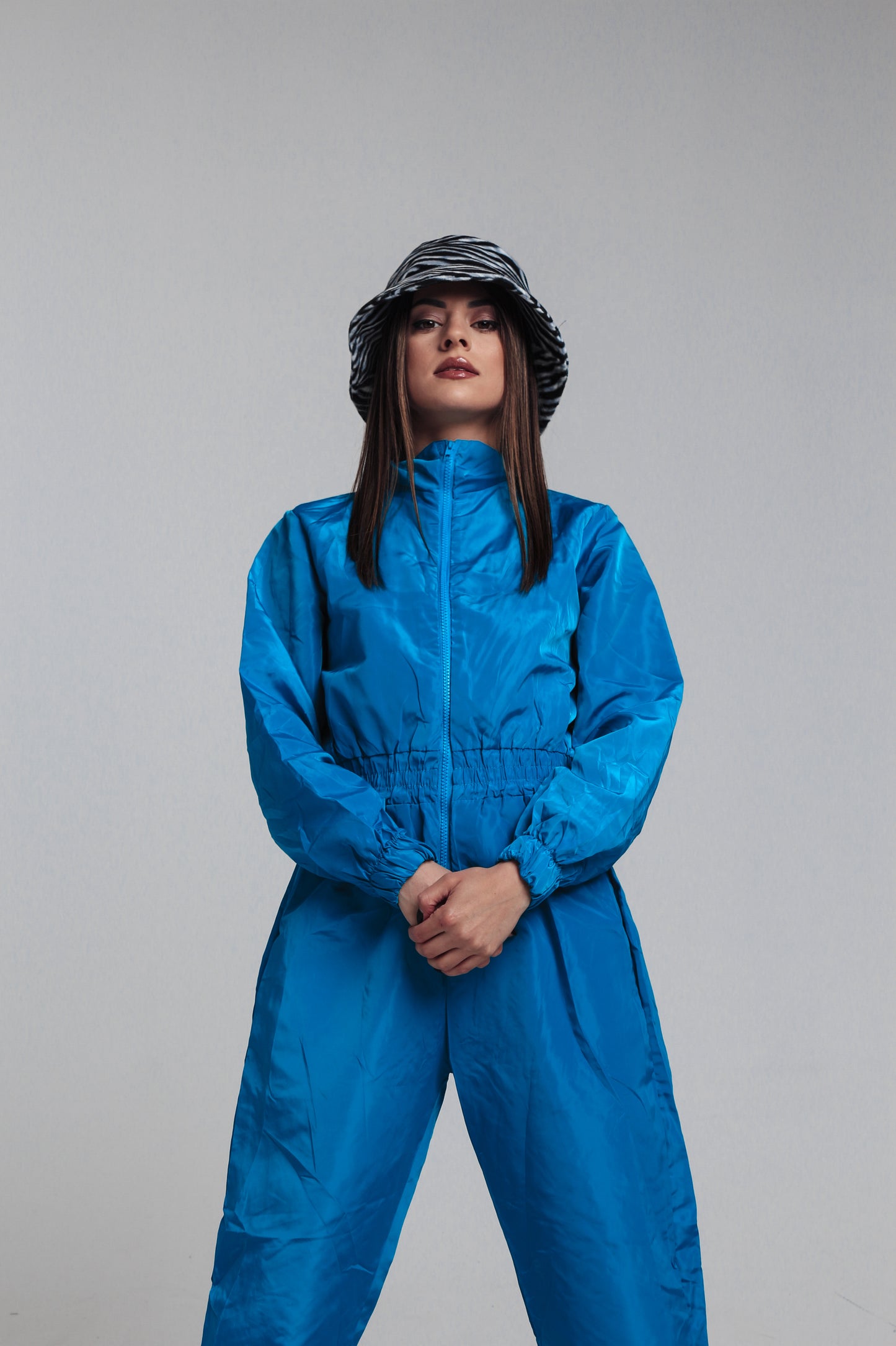 Women Jumpsuit Blue Color Oversized