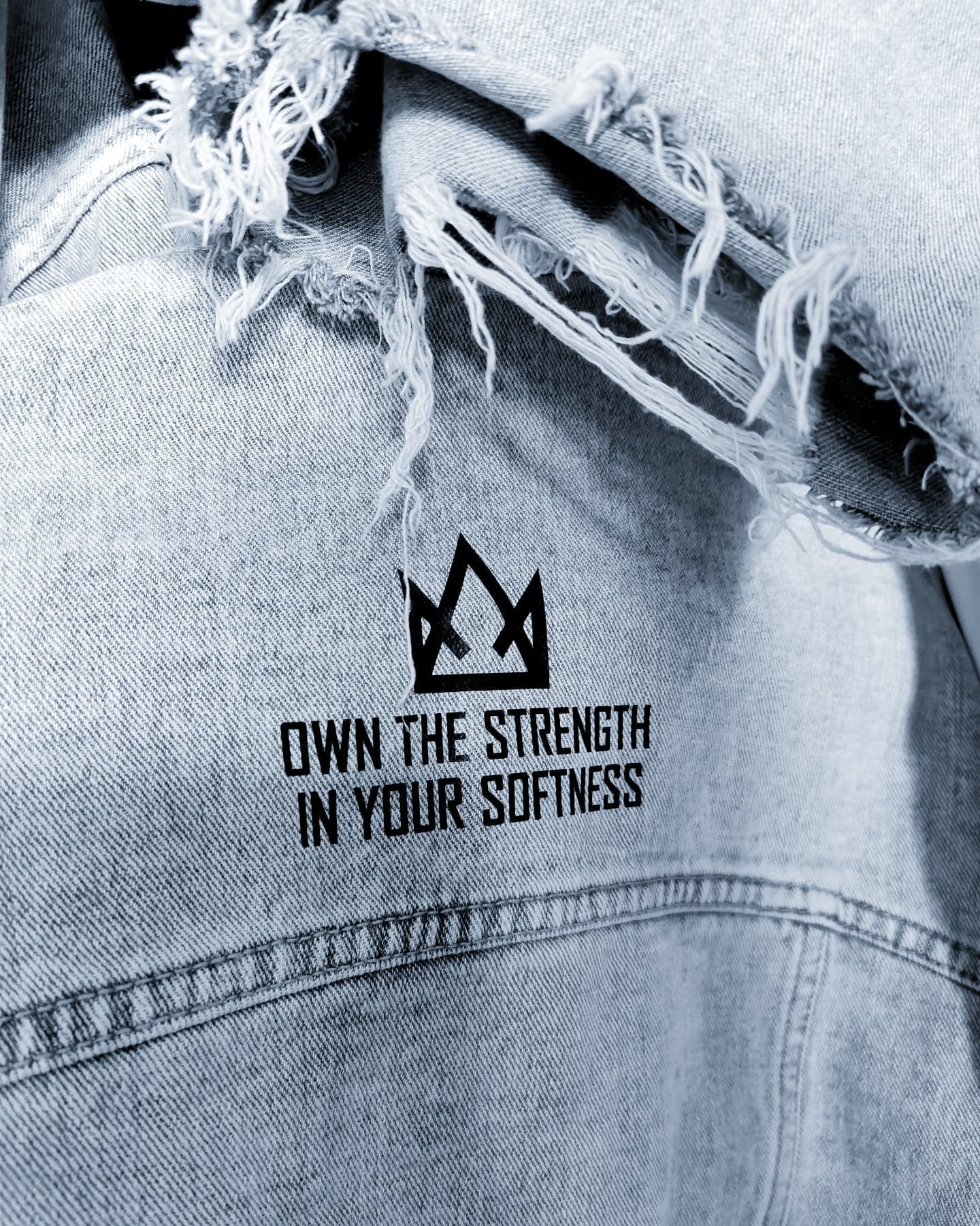 LION Women Denim Oversized Jacket - OWN THE STRENGTH IN YOUR SOFTNESS