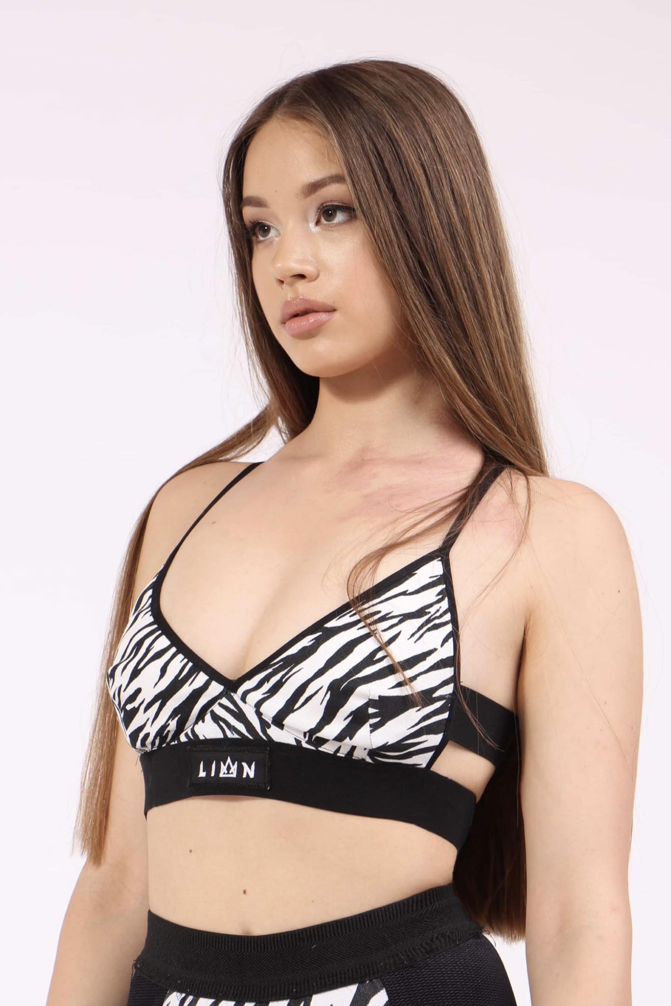 Women Zebra Pattern Top-Bra