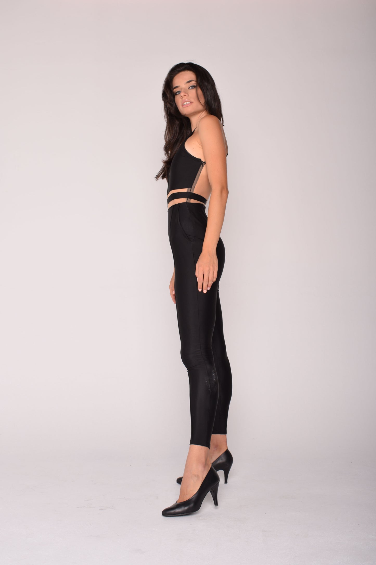 Body-Sculpting Jumpsuit In Black