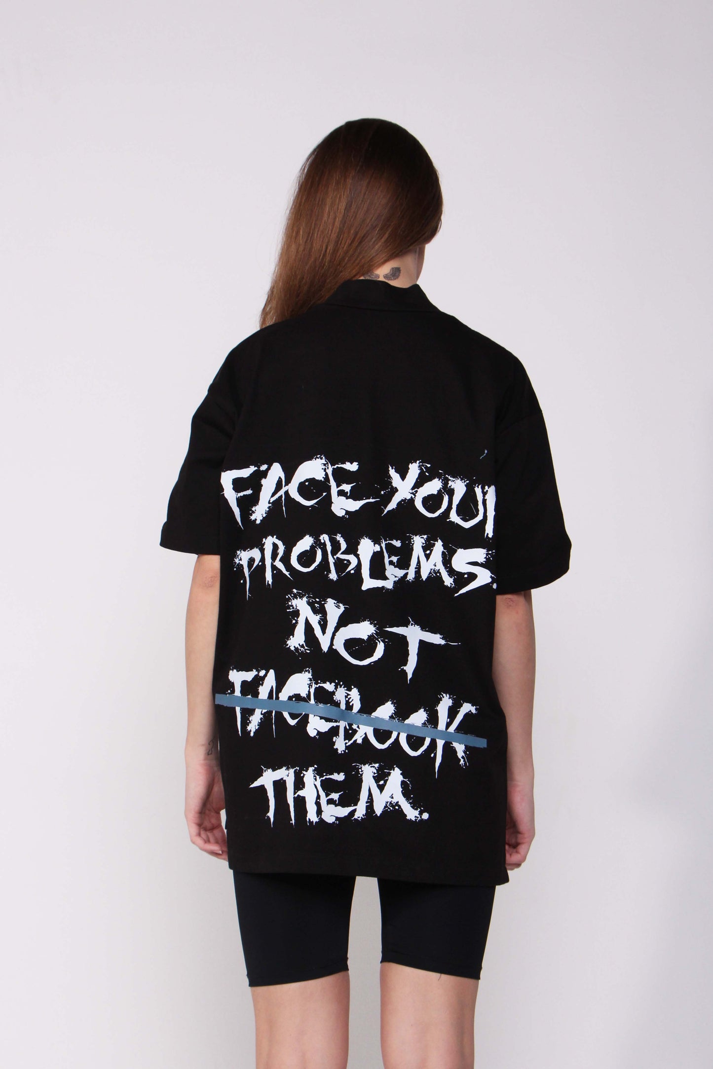 Oversized Women T-Shirt – FAKEBOOK